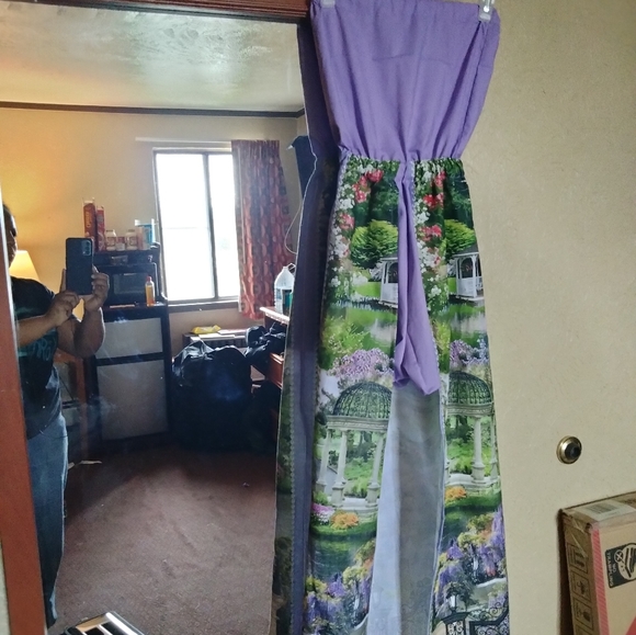 Hand Crafted Dresses & Skirts - Lavender Garden Strapless Maxi Romper